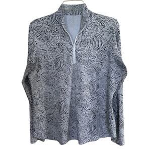 GGBlue Georgia Ice Shirt Long Sleeve 1/4 Zip Large